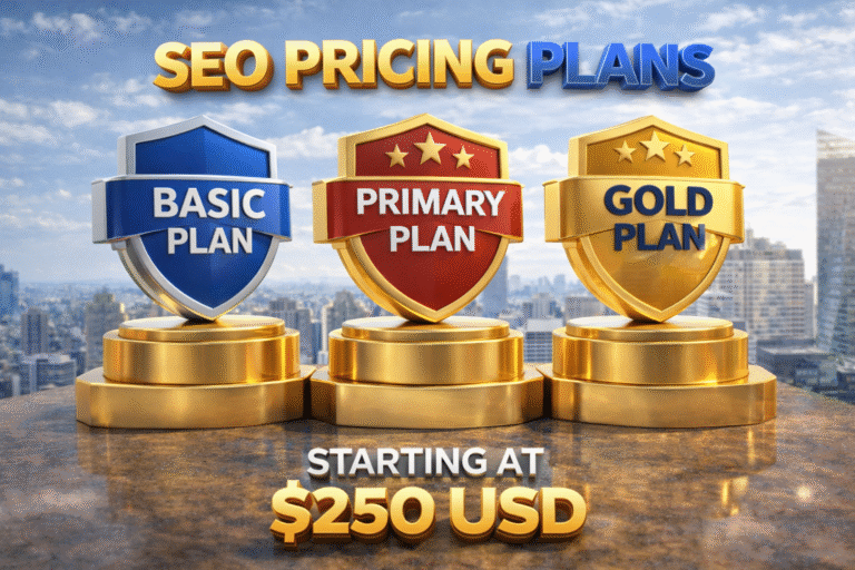SEO pricing plans in 3D display varun kumar riat