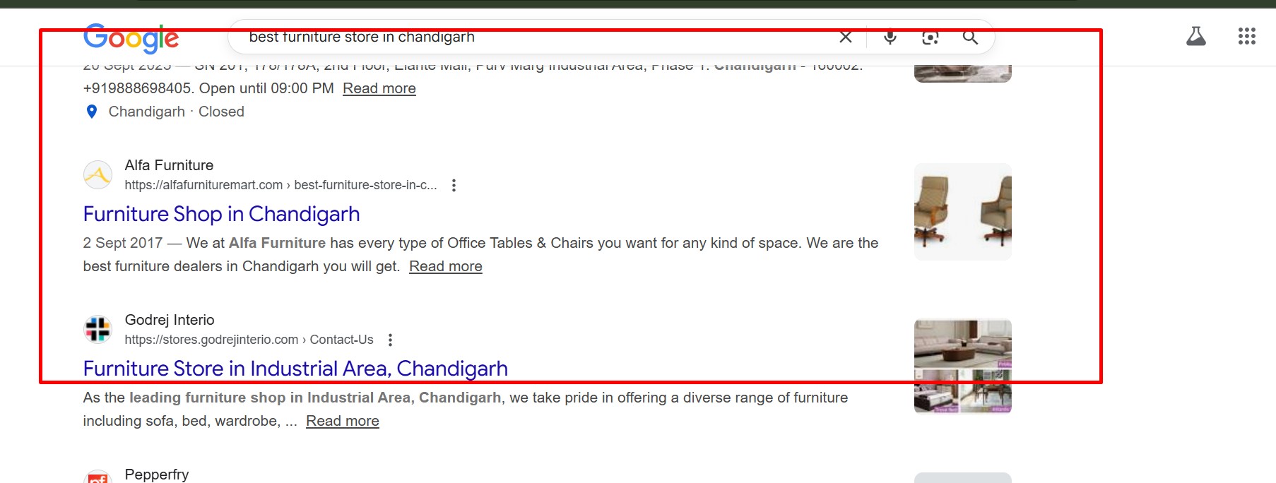 ALFA FURNITURE best furniture store in chandigarh