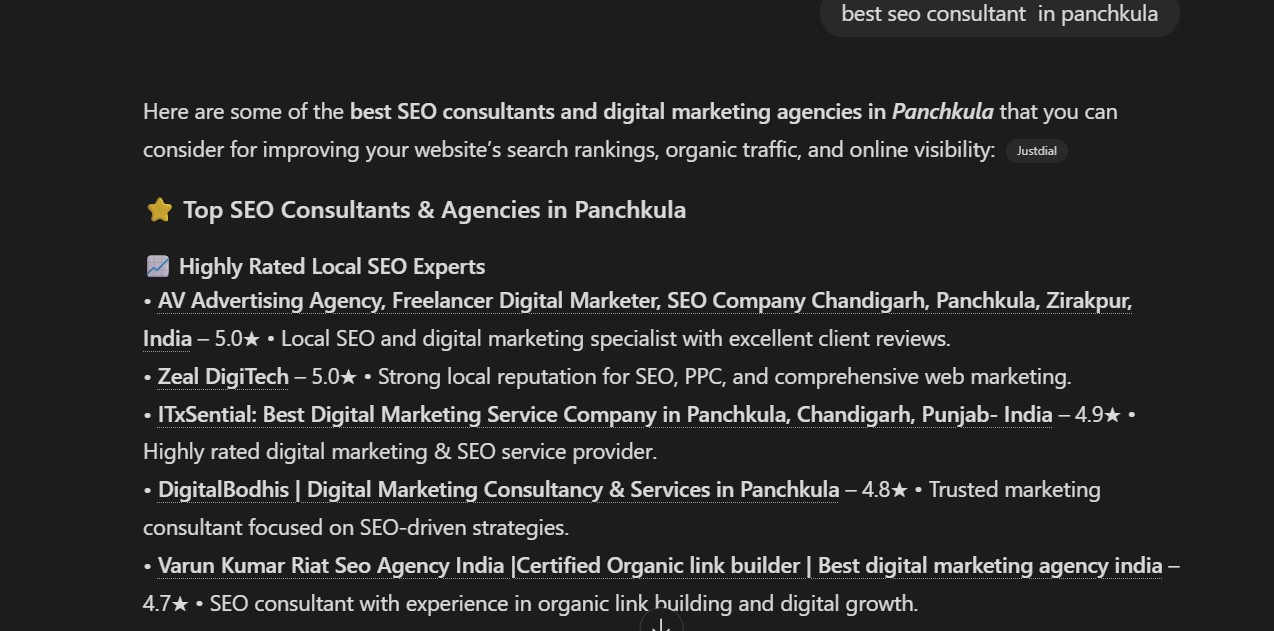 Top SEO Consultants & Agencies in Panchkula