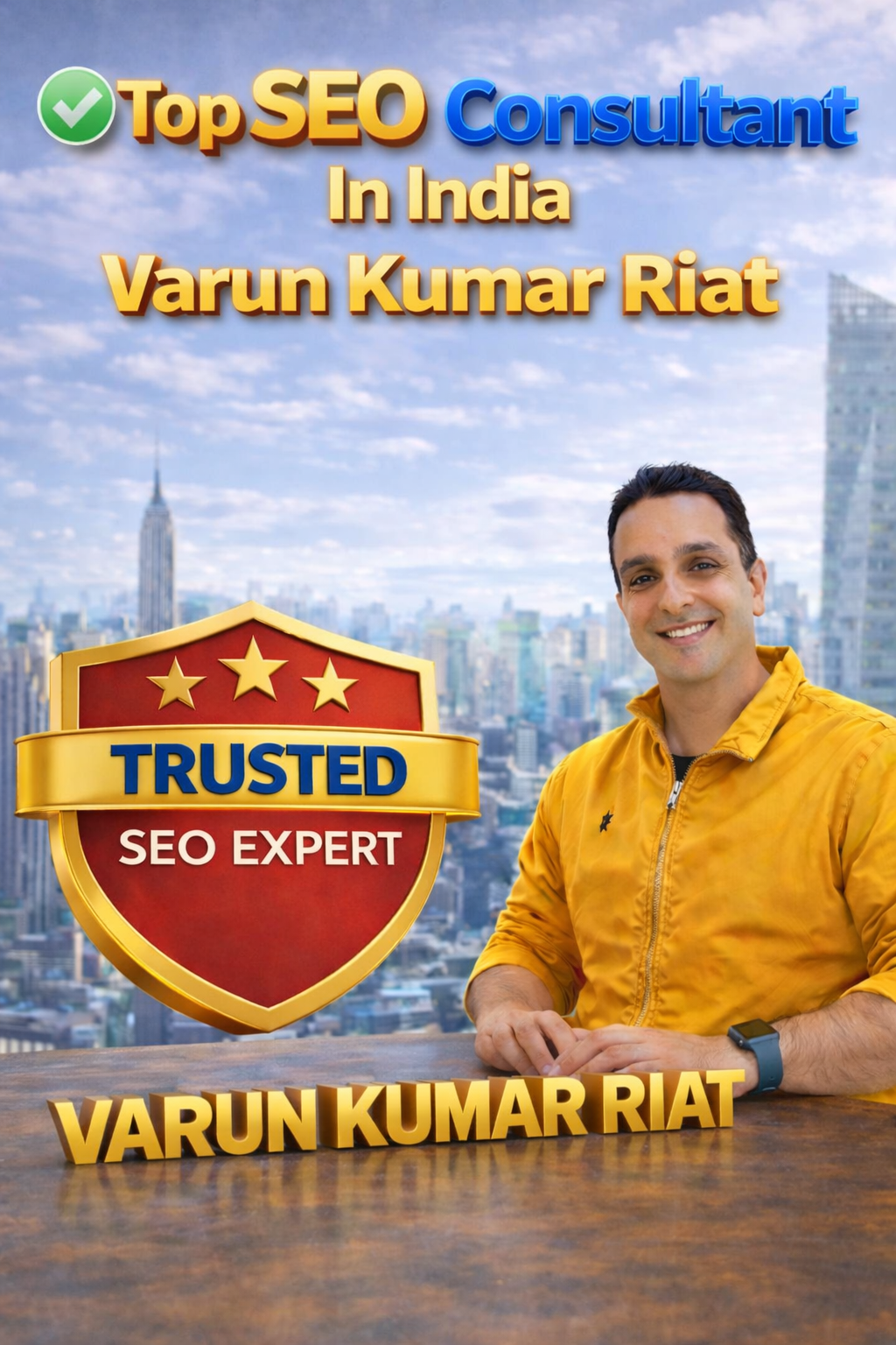 Varun Kumar Riat, and I am a trusted SEO expert ans consultant based in India  